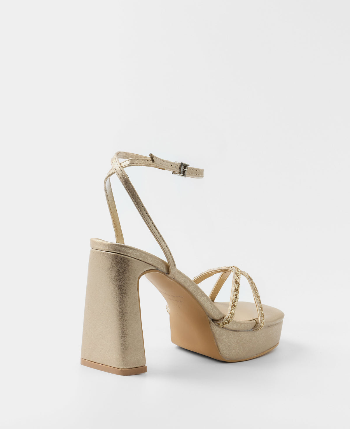 LUCENA | Sandali Tacco Piattaforma Glitter
