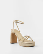 LUCENA | Sandali Tacco Piattaforma Glitter