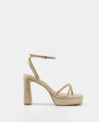 LUCENA | Sandali Tacco Piattaforma Glitter