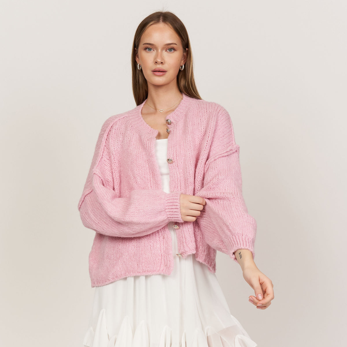 ELENA | Cardigan Oversize in Maglia Morbida