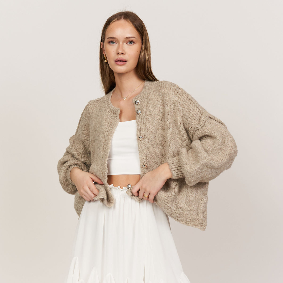 ELENA | Cardigan Oversize in Maglia Morbida