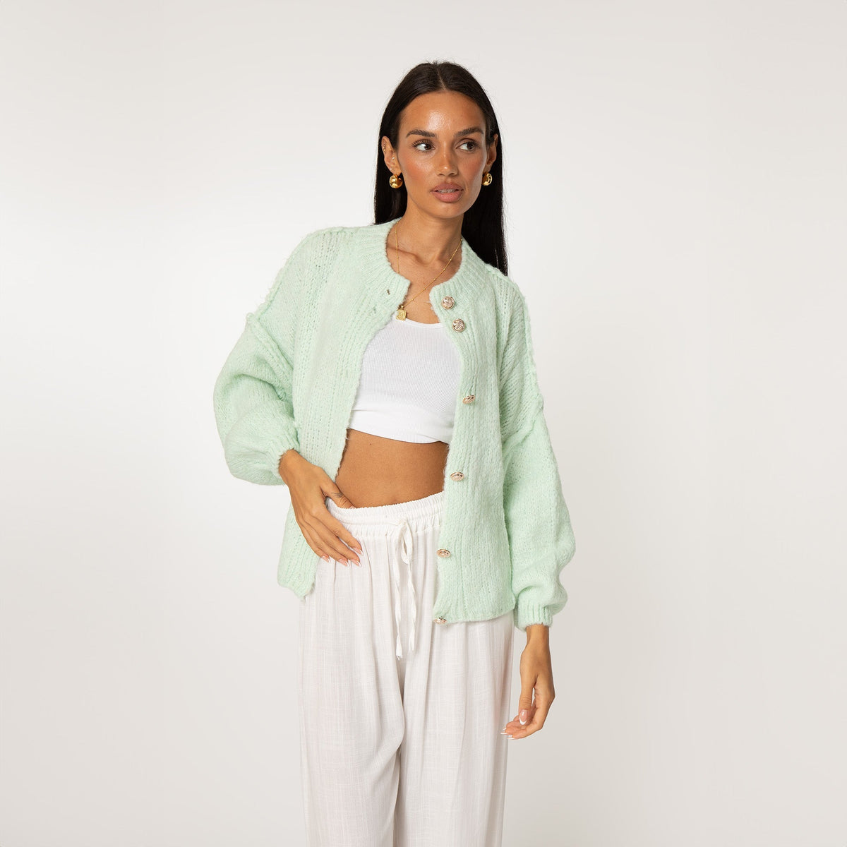 ELENA | Cardigan Oversize in Maglia Morbida